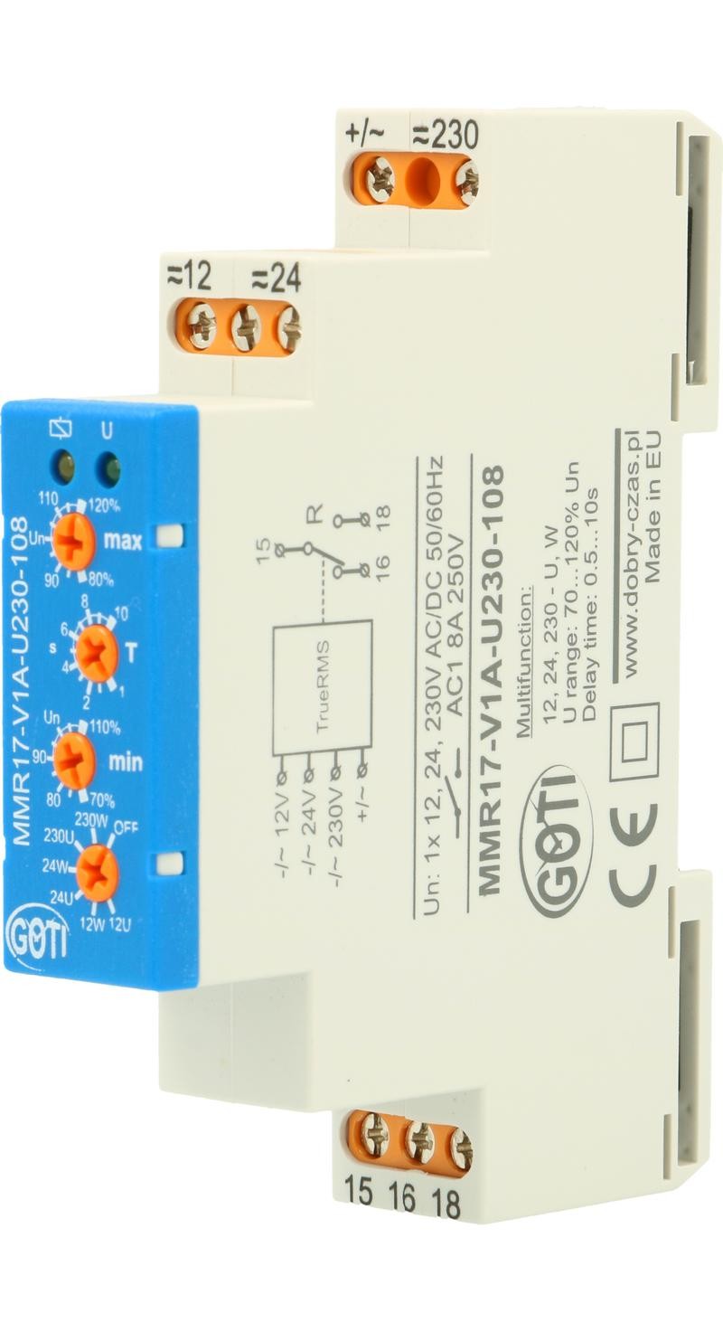 Releu Protectie Supratensiune si subtensiune 12/24VAC,230VAC DIN